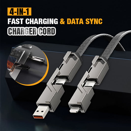 🔥Hot Sale 50% OFF!4-in-1 Fast Charging & Data Sync Charger Cord