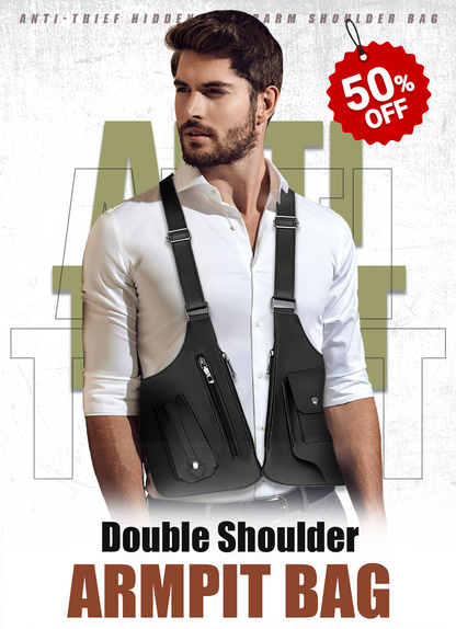 ⏳Limited-time 49% off⏰Double Shoulder Strap Multi-Pocket Outdoor Anti-Theft Tactical Bag💼