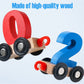 🔥Numbers And Letters Magnetic Train Puzzle Wooden Toy Car