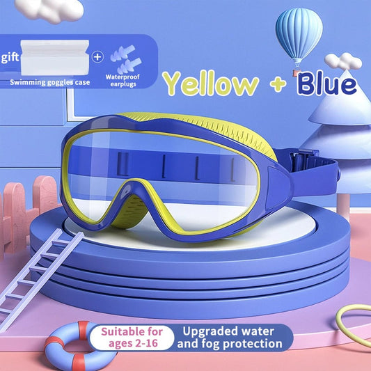 【💥2025 New Arrival OFF💥】🎉HD children's large frame waterproof and anti-fog swimming goggles