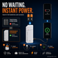 Portable Emergency Phone Charger AA Battery Powered Power Bank with LED Flashlight