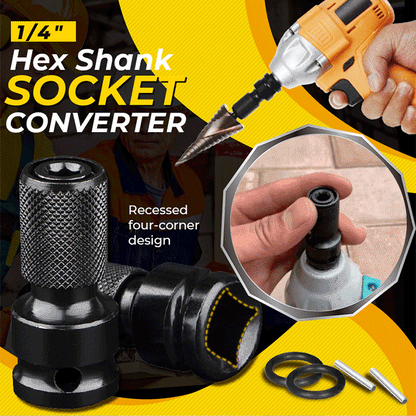 🔧 LIMITED-TIME 50% OFF! ⚡ Hex Shank Socket Converter – Quick Swap, Impact Ready, Solid Grip ✅