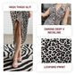 🐆Summer Limited Edition🌹 Deep V-Neck Leopard Print Slit Dress, full of wild charm💃