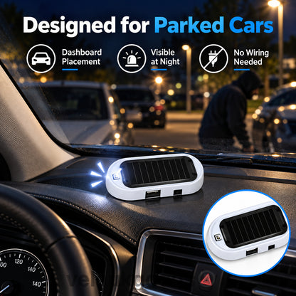 🚗Compact Solar Anti-Theft LED Flashing Lamp