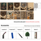 DIY Bookshelf and Dollhouse Miniature House Kit with Small Wooden Puzzles, Perfect for Creative Crafts and Shelf Display