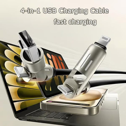 🔥4-in-1 USB Charging Cable fast charging MAX 60W