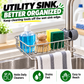 Stainless steel storage rack for the kitchen sink