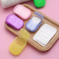 Travel Soap Paper Washing Hand Bath Clean Scented Slice Sheets Disposable Boxe Soap Portable Mini Paper Soap Tablets