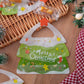 25pcs Christmas Tree Shaped Snack Bags with Handle