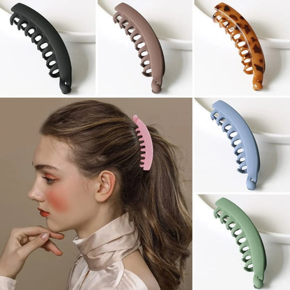 🎀 Large Banana Hair Clip | Easy Ponytail Hold