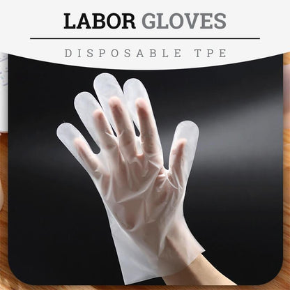 🧤2026 HOT SALE🥳Latex-Free & Food Safe – 100 Disposable TPE Gloves for Kitchen, Cleaning & More. UK Stock
