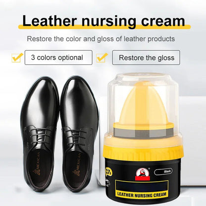👞 BUY 1 GET 1 FREE! ✨ LEATHER REPAIR CREAM - Restores Color & Repairs Scratches on Shoes, Bags & Furniture, All-in-One Conditioning Polish with Easy Applicator 🧽🛠️