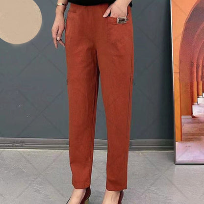 💝Mother's Day Pre-sale💝Women's Elastic Waist Cotton Pants