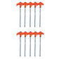 8" Screw in Tent Stakes - Ground Anchors Screw in