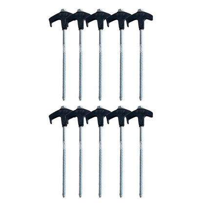 8" Screw in Tent Stakes - Ground Anchors Screw in