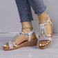 🔥Last Day Sale 50% OFF🔥Women's New Summer Rhinestone Open Toe Sandals