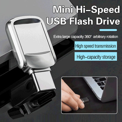 2 TB memory for cell phones and computers (physical and virtual), Type C and USB ports with passwords