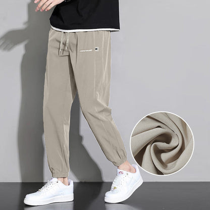 Summer Breathable Sweatpants with Drawstring