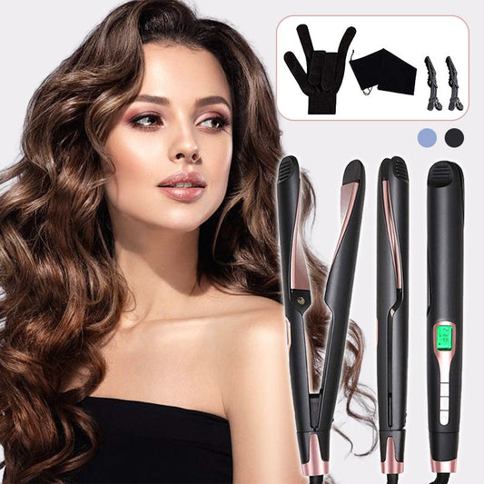 2 in 1 Straightener & Curler Twist Straightening Curling Iron