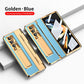 Samsung Z Fold 3 4 folding screen plain leather electroplated all-inclusive mobile phone case
