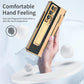 Samsung Z Fold 3 4 folding screen plain leather electroplated all-inclusive mobile phone case