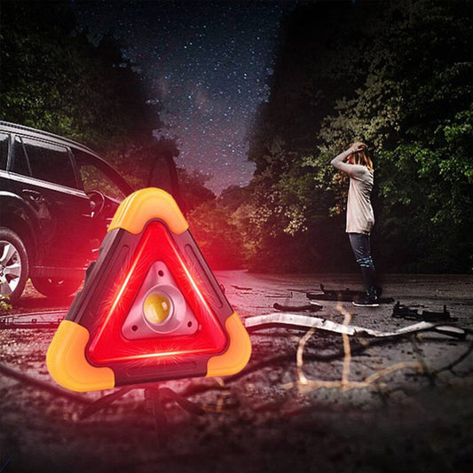 🔥2026 New Arrival🔥 3-IN-1 solar emergency triangle warning light at the roadside