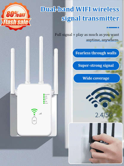 📱📶Last Day 50% Off – Don't miss out!💡 2025 Dual-band WiFi wireless signal device