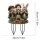 Retro Easter Bunny Garden Stake for Decoration