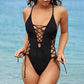Women's Sexy V-Neck One Piece Swimsuit
