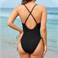 Women's Sexy V-Neck One Piece Swimsuit