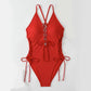 Women's Sexy V-Neck One Piece Swimsuit