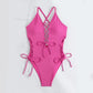 Women's Sexy V-Neck One Piece Swimsuit