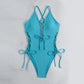 Women's Sexy V-Neck One Piece Swimsuit