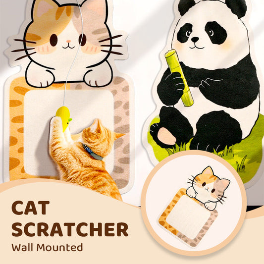 No Installation Wall Mounted Cat Scratching Board - Cubic Vertical Claw Mill + Sofa Protection