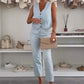 🥰Women's Elegant Sleeveless Top and Pants Set