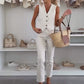 🥰Women's Elegant Sleeveless Top and Pants Set