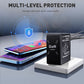 Retractable Wall Charger with Dual Cables