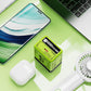 USB-C fast charging station with retractable cable – universally applicabl