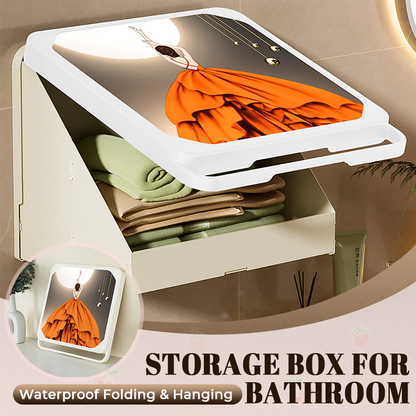 🔥Waterproof Folding & Hanging Storage Box for Bathroom