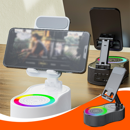 Multifunctional Bluetooth Speaker with Phone Stand & Power Bank