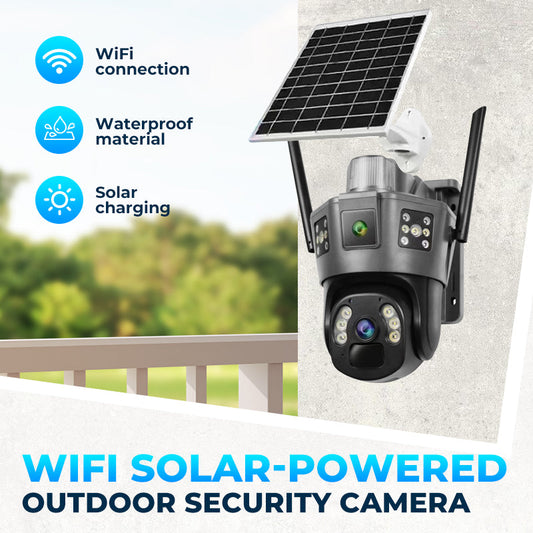 WiFi Wireless Solar-Powered Outdoor Security Camera