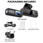 🏆🏆2025 flagship model 4K 📸dual-camera + GPS positioning dashcam