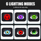 2PCS LED Devil Eyes Lights for Motorcycle Rearview Mirror