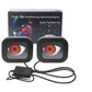 2PCS LED Devil Eyes Lights for Motorcycle Rearview Mirror