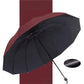 Large folding umbrella with 12 windproof rib