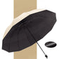 Large folding umbrella with 12 windproof rib