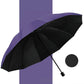 Large folding umbrella with 12 windproof rib