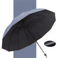 Large folding umbrella with 12 windproof rib