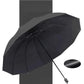 Large folding umbrella with 12 windproof rib