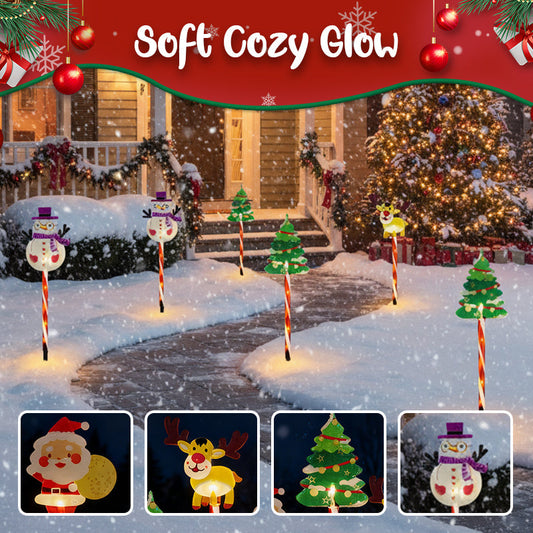🎄Warm Glow Festive Garden Stake Lights